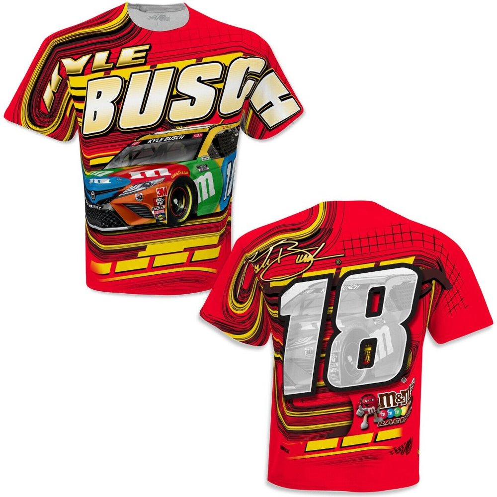 Kyle Busch 2021 #18 M&Ms NASCAR Racing Red Yellow